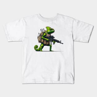 Tactical Cameleon Mastery Tee: Where Style Meets Stealth Kids T-Shirt